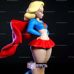 Supergirl Cartoon Style STL Files