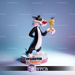Sylvester and Tweety Looney Tunes STL Files