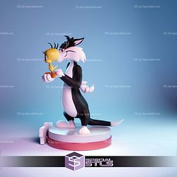 Sylvester and Tweety Looney Tunes STL Files