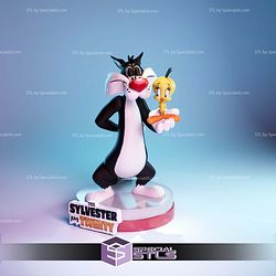 Sylvester and Tweety Looney Tunes STL Files