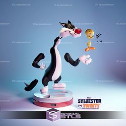 Sylvester and Tweety Looney Tunes STL Files