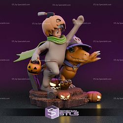 Tai and Agumon Spooky STL Files