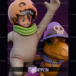 Tai and Agumon Spooky STL Files