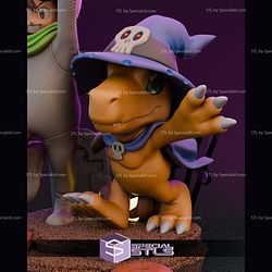 Tai and Agumon Spooky STL Files