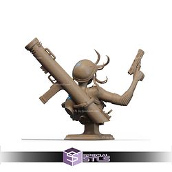 Tank Girl Various Weapon Bust STL Files