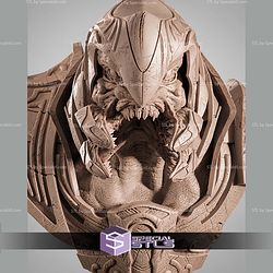The Arbiter Halo Portrait 367mm Bust STL Files