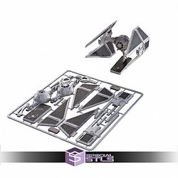 TIE Interceptor Vehicle Kit Card STL Files