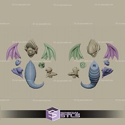 Toon Blue Eye Dragon STL Files