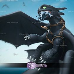 Toothless Hunting 1-32 STL Files