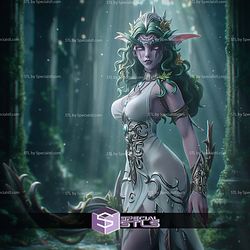 Tyrande Whisperwind Warcraft 274mm STL Files