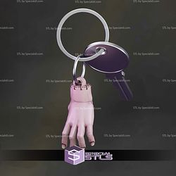 Wednesday Hand keychain STL Files