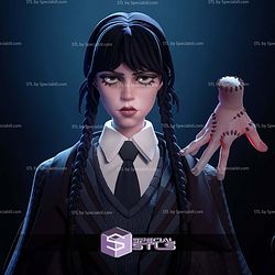Wednesday The Addams Family 254mm STL Files