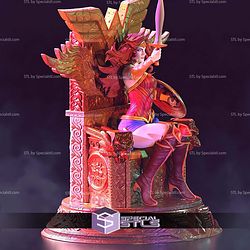 Wonder Woman on Throne STL Files