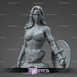 Wonder Woman Sword and Shield Bust STL Files