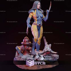X-23 Combat Pose STL Files