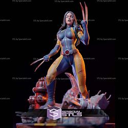X-23 Combat Pose STL Files