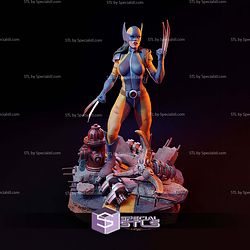 X-23 Combat Pose STL Files