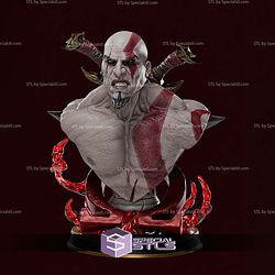 Young Kratos Bust 148mm STL Files