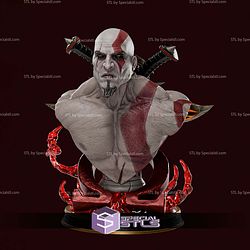 Young Kratos Bust 148mm STL Files