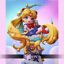 Chibi Sailor Moon Cloud 85mm STL Files