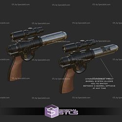 Cosplay STL Files EE3 Blaster Rifle Inspired Sidearm