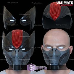 Cosplay STL Files Ultimate Wolverine Helmet Cowl V3