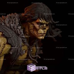 Frankenstein Monster Long Hair 1-6 STL Files