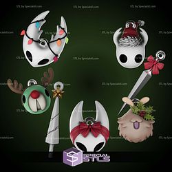 Hollow Knight Silksong Xmas Ornaments STL Files