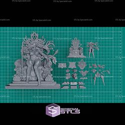 Psylocke on Throne STL Files