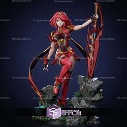 Pyra Xenoblade Flower Base 262mm STL Files