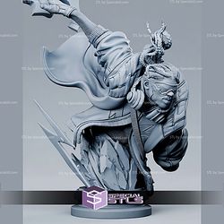 Static Shock Bust 242mm STL Files