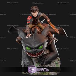 Toothless and Hiccup Horrendou Bust STL Files