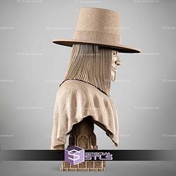 V for Vendetta Portrait Bust 334mm STL Files