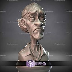Mini Bust Character Collection STL Snoop Dogg