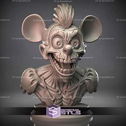 Mini Bust Character Collection STL Zombie Mickey