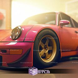 Model Kit Car STL Files Porche 964 RWB