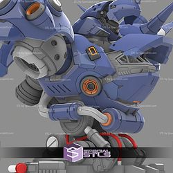 MS-18E Kampfer The Last Fighter Gundam Bust STL Files
