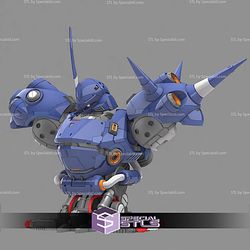 MS-18E Kampfer The Last Fighter Gundam Bust STL Files
