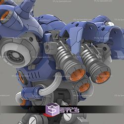 MS-18E Kampfer The Last Fighter Gundam Bust STL Files