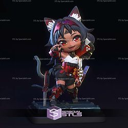 Nekomiya Mana Nekomata ZZZ Chibi STL Files