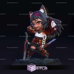 Nekomiya Mana Nekomata ZZZ Chibi STL Files