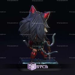 Nekomiya Mana Nekomata ZZZ Chibi STL Files