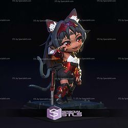 Nekomiya Mana Nekomata ZZZ Chibi STL Files