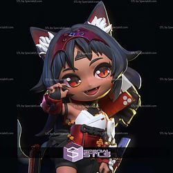 Nekomiya Mana Nekomata ZZZ Chibi STL Files