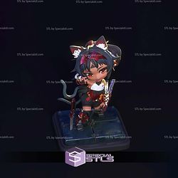Nekomiya Mana Nekomata ZZZ Chibi STL Files