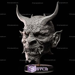Oni Head Pendant STL Files