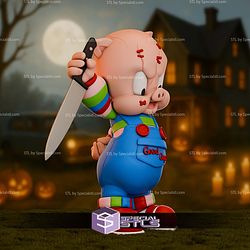 Porky Pig Chucky Life Size STL Files