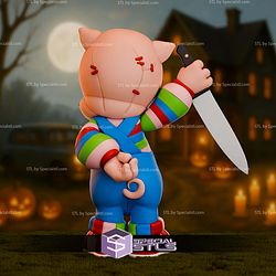 Porky Pig Chucky Life Size STL Files