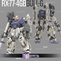 RX-77 4BG Bull-G Gundam STL Files