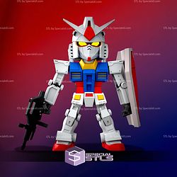 RX78 Gundam Chibi STL Files